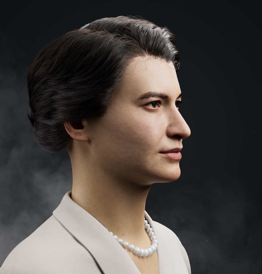 Rosalind Franklin 3D Model Side View
